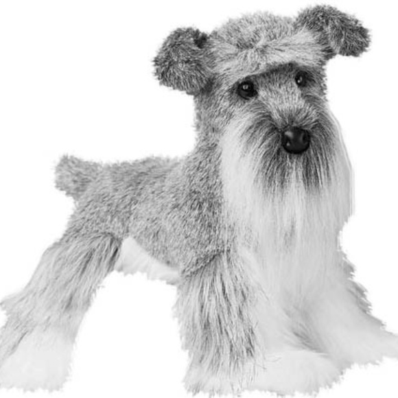 stuffed black schnauzer